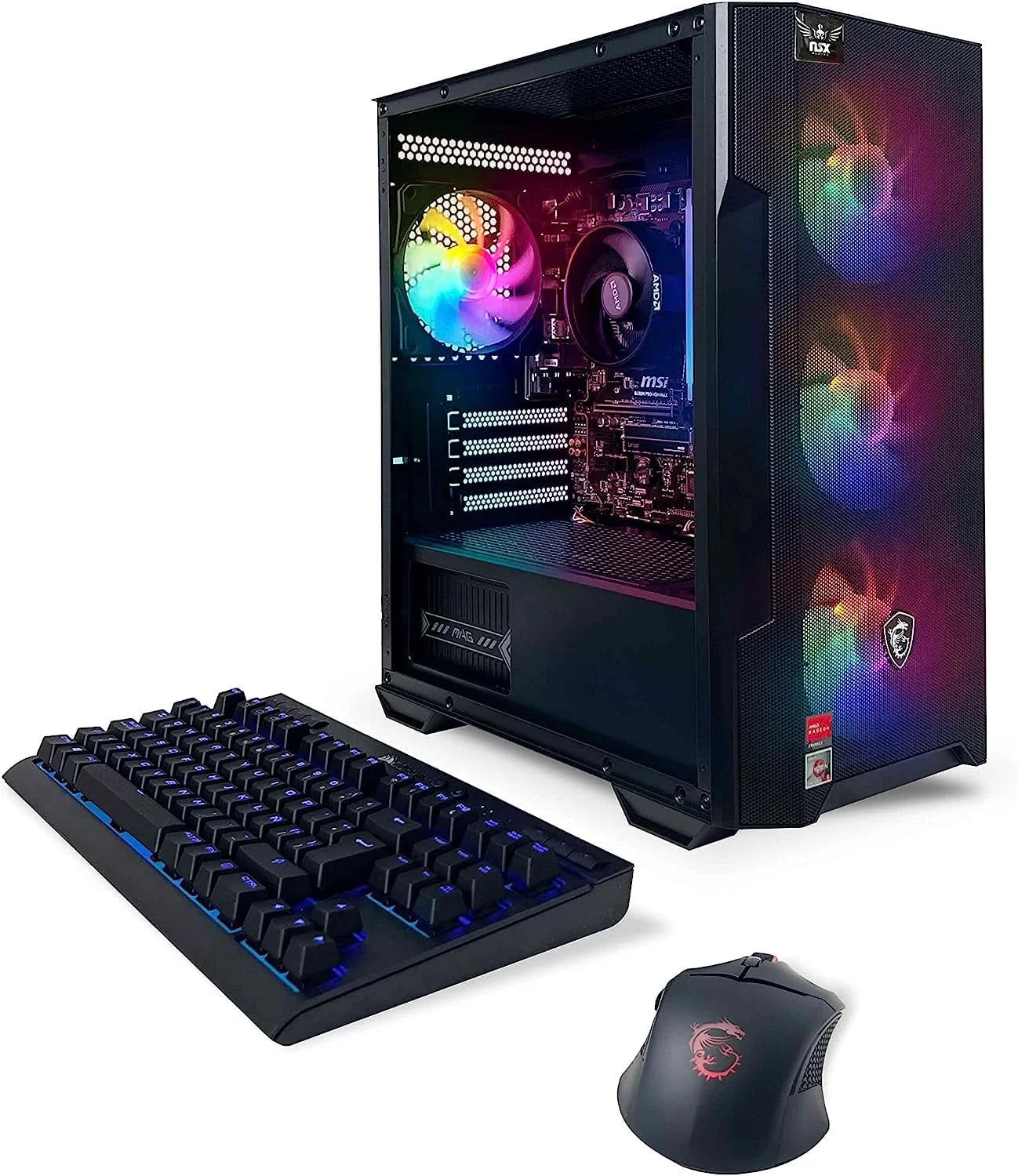 Desktop Computer, Ryzen 7 5700G, 16GB DDR4, 512GB SSD, W11, Black