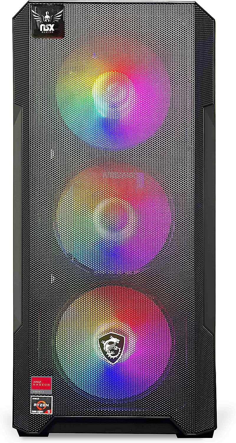 Desktop Computer, Ryzen 7 5700G, 16GB DDR4, 512GB SSD, W11, Black