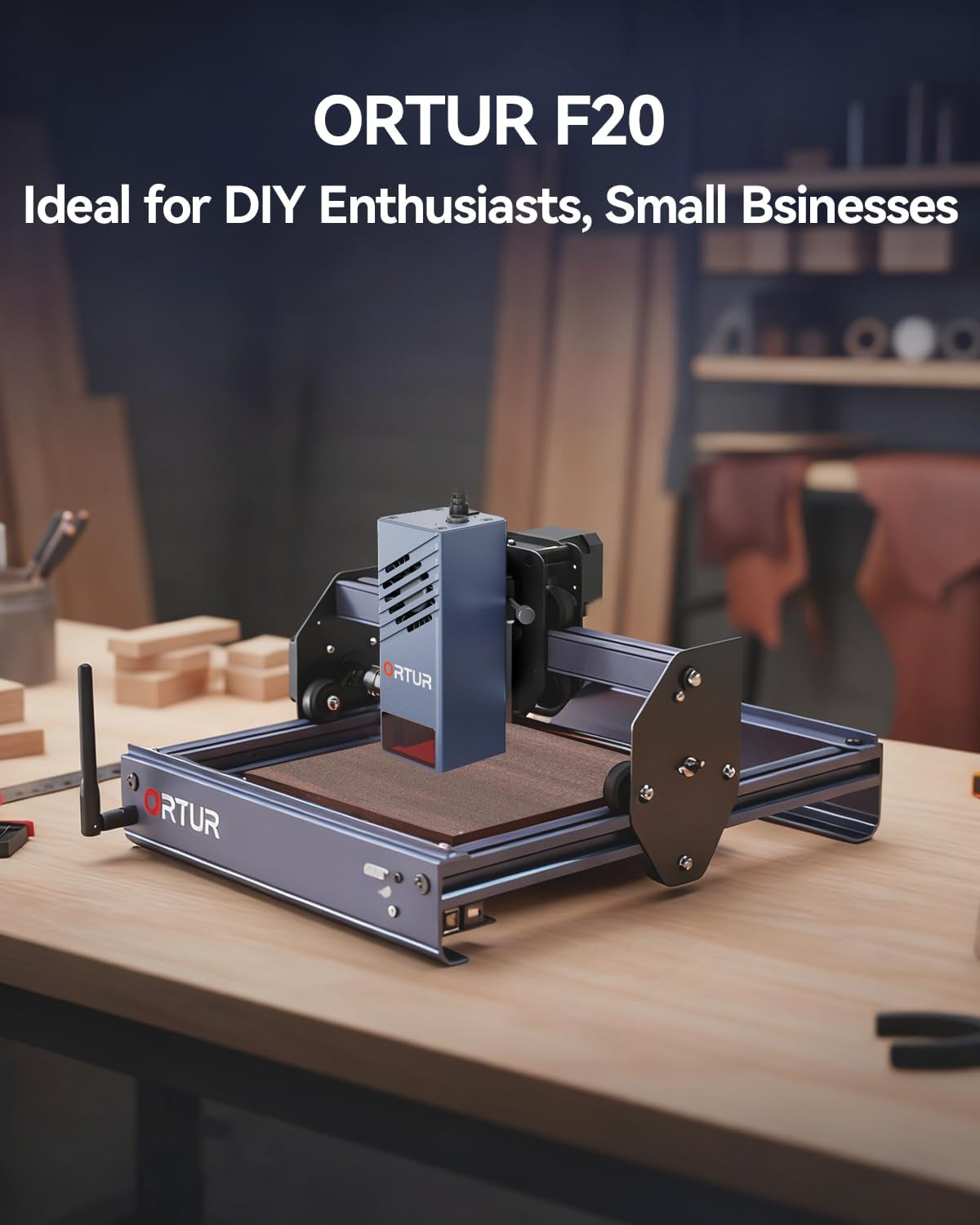 F20 Laser Engraver, 10000Mw Laser Engraver Machine Class 4 Higher Accuracy Wood Cutter with Large Working Area 150X150Mm, 15000Mm/Min Engraving Speed for Wood Acrylic Metal Glass