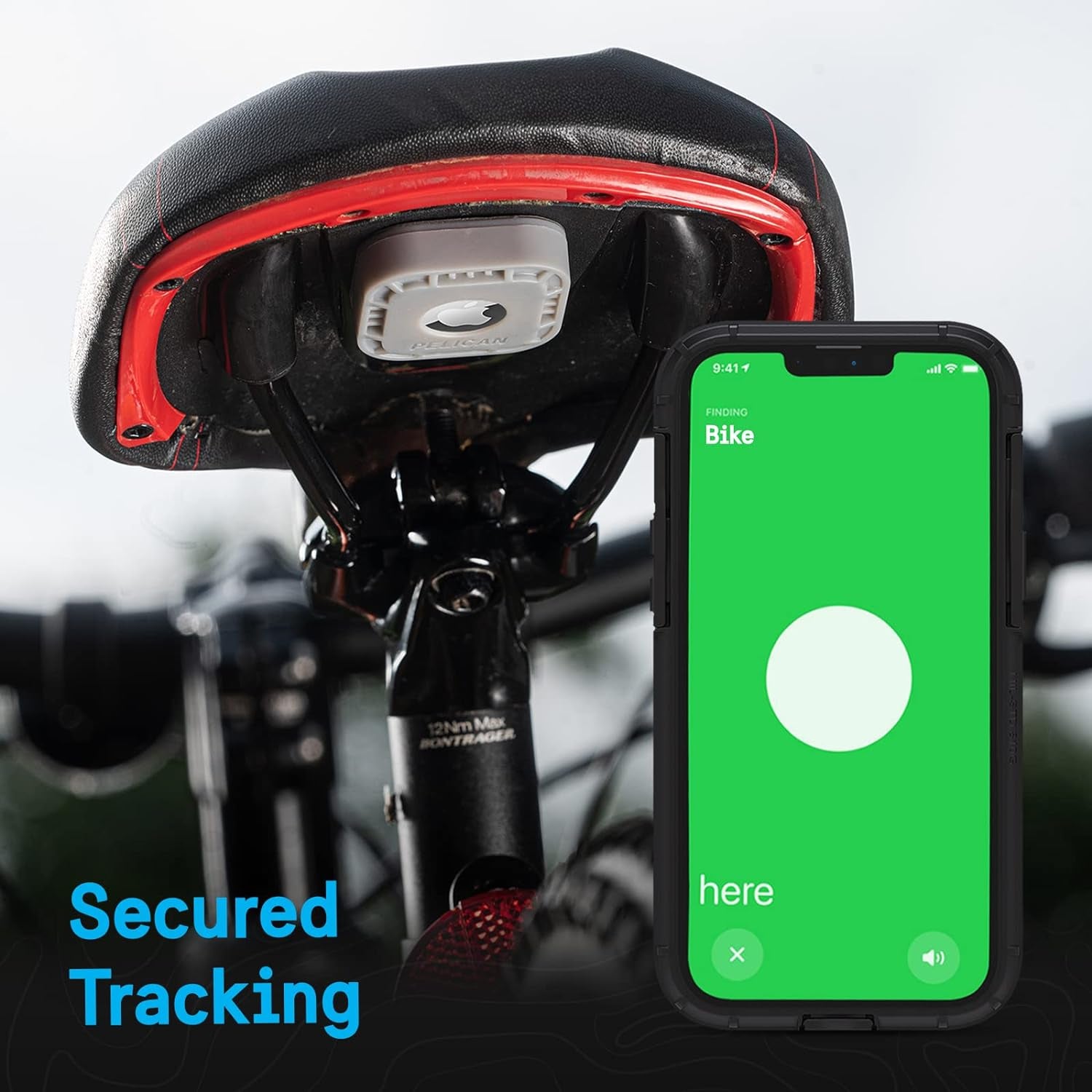 Protector - Airtag Holder / Case with 3M Adhesive Sticker [1 Pack] Protective Shockproof Cover for Apple Air Tag - Hidden Stick on Mount for Bike Wallet Travel TV Remote Car Luggage - Grey