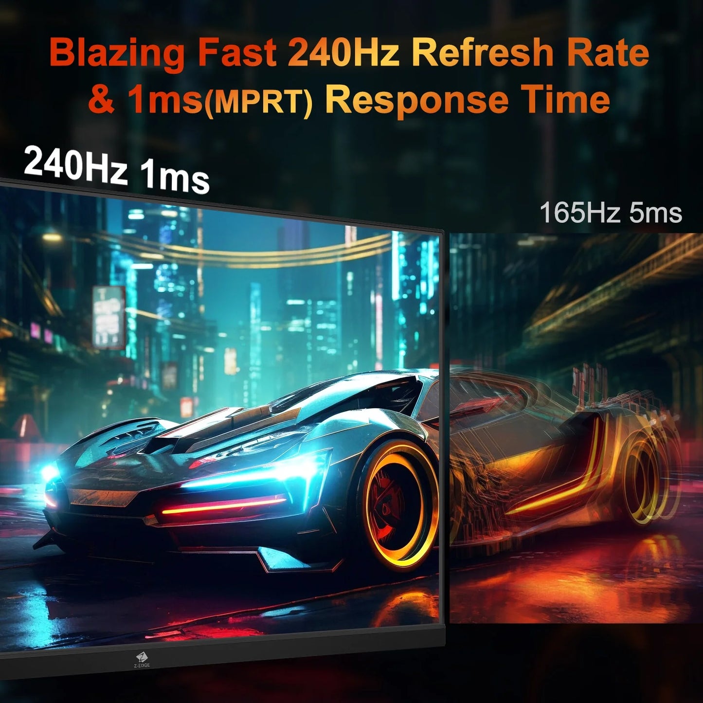 25 Inch Gaming Monitor 1080P 240Hz 1Ms MPRT FHD VA Panel 350Cd/M² Brightness Computer Monitor