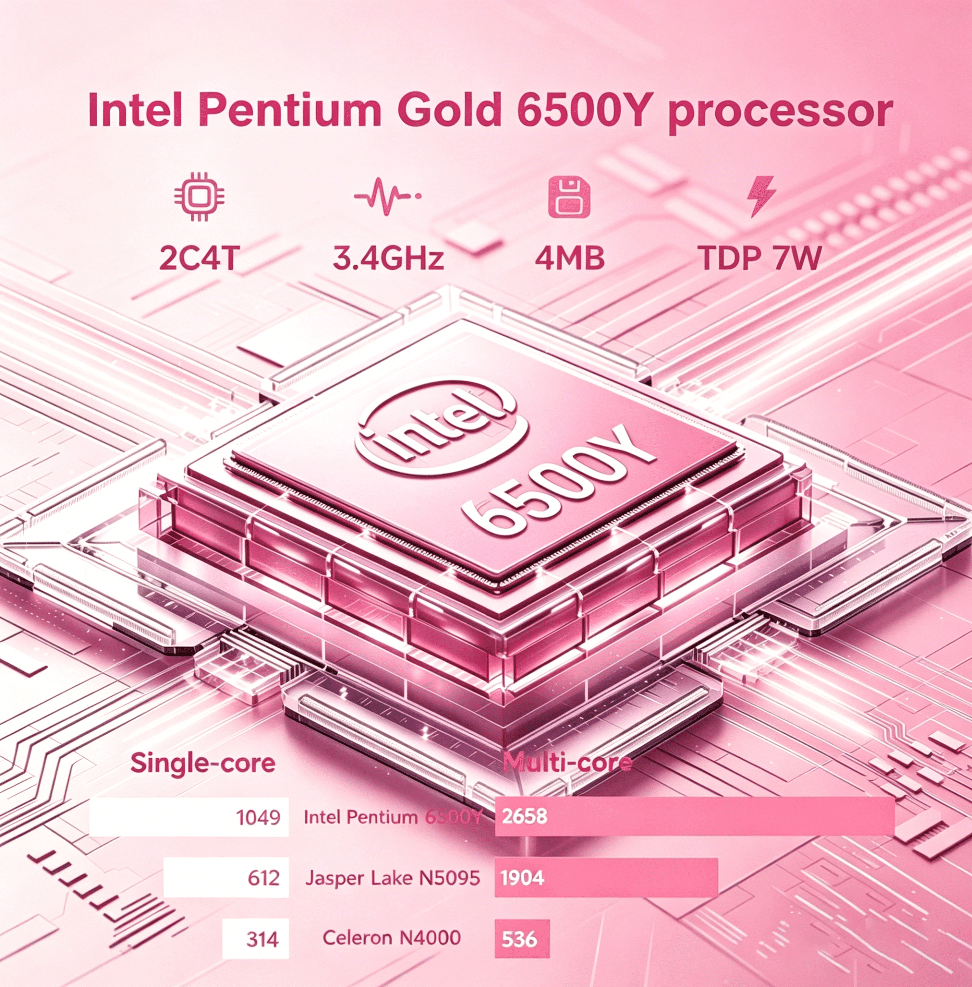 15.6" Pink Laptop Computer, 16GB RAM 512GB SSD, Intel 6500Y (Up to 3.4Ghz) with Office 2024, Windows 11 Pro Laptop, IPS FHD Display, Notebook PC for Business, Student, Office