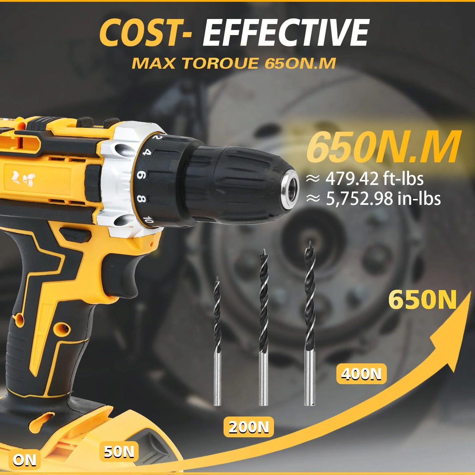 Tool Set with Power Drill, 120 Pcs Drill Set, 21V Electric Power Drill, Tool Set with Impact Drill, 2 Batteries and Charger Included