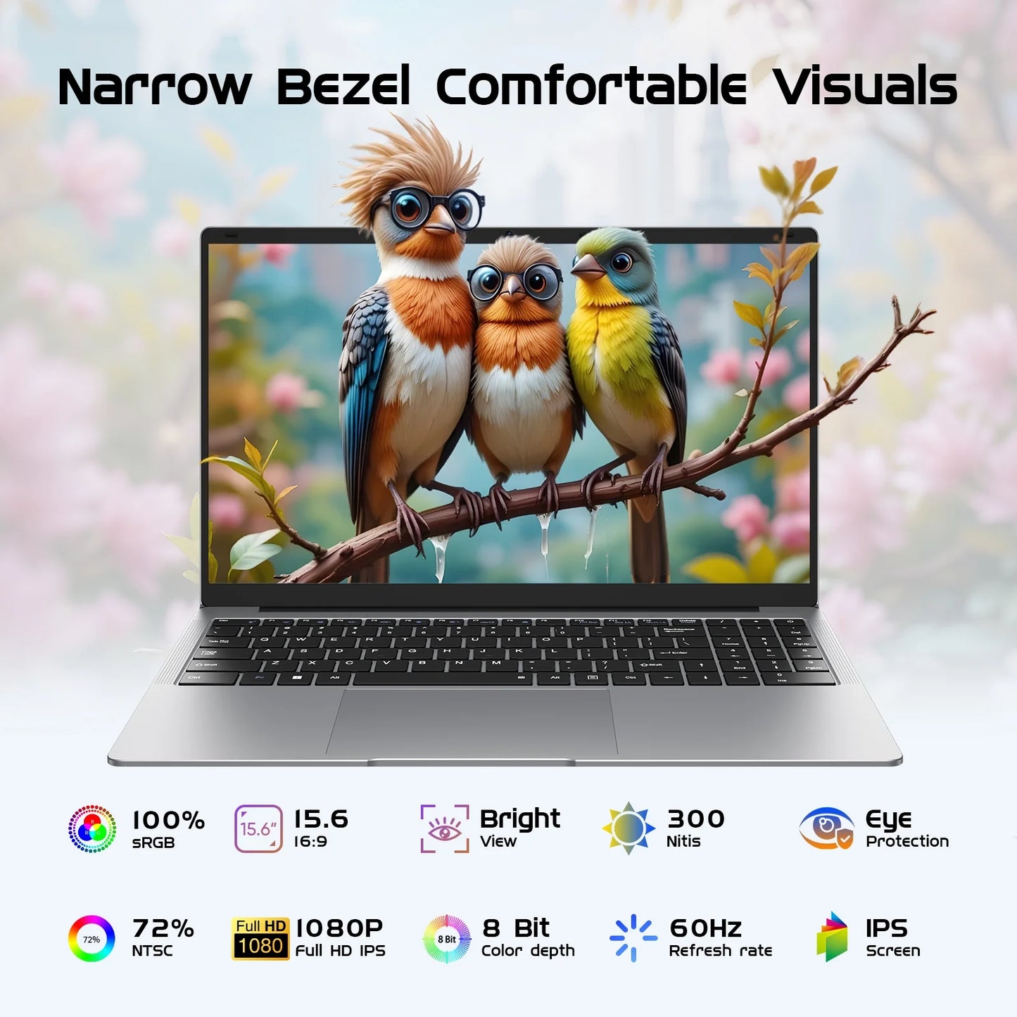 15.6" Laptop,12Gb RAM 256GB Ssd,Windows 11 Pro Notebook PC,MS Office 365,Intel Celeron N4000(Up to 2.6Ghz) Bussiness Computer