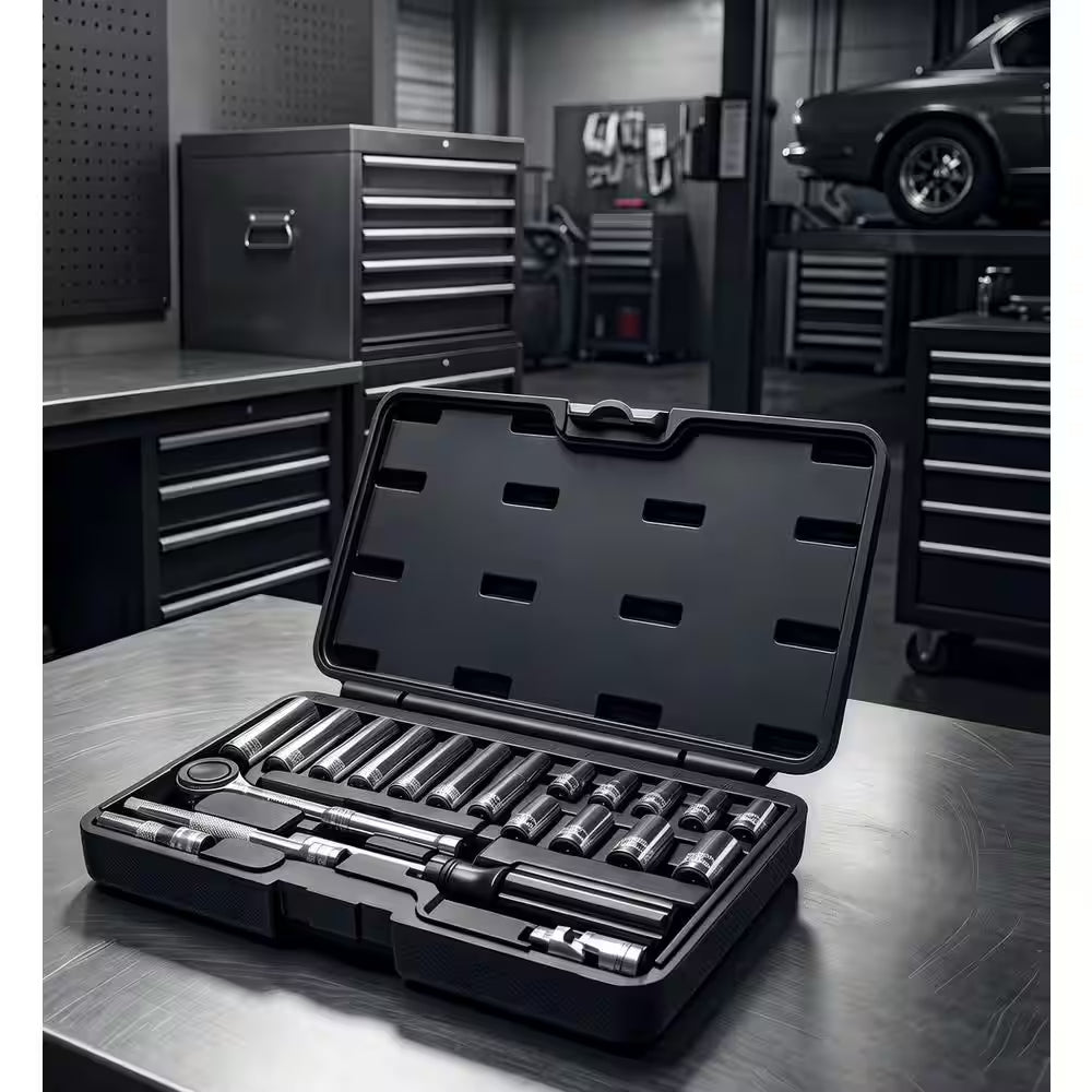 21-Piece SAE Mechanics Tool Set with Case