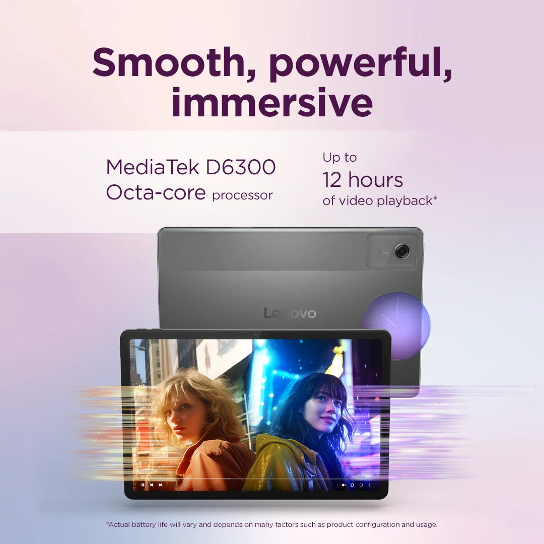 Idea Tab 11" 2.5K Mediatek Dimensity 6300 8GB 128GB Android 15, Luna Grey ZAFR0912US