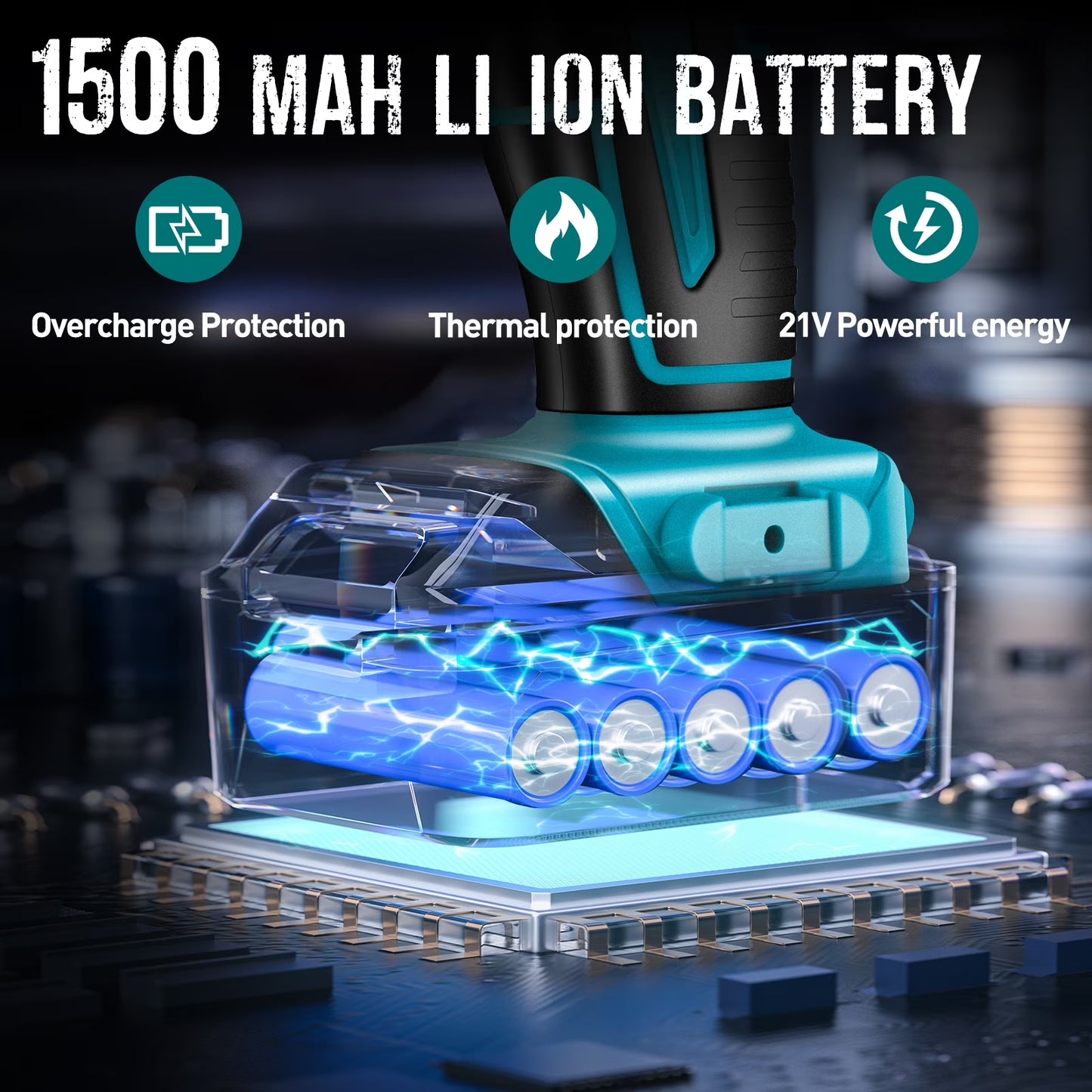 21V Cordless Drill Set,  Power Drill Set with Battery and Charger, Electric Drill Home Improvement, 3/8'' Keyless Chuck, 25+3 Torque Setting, Drill Bits, Led&Variable Speed