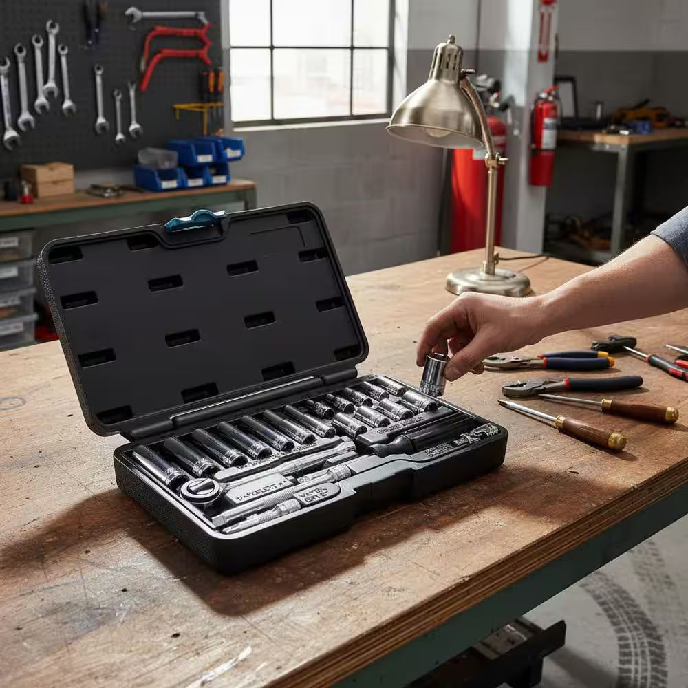 21-Piece SAE Mechanics Tool Set with Case