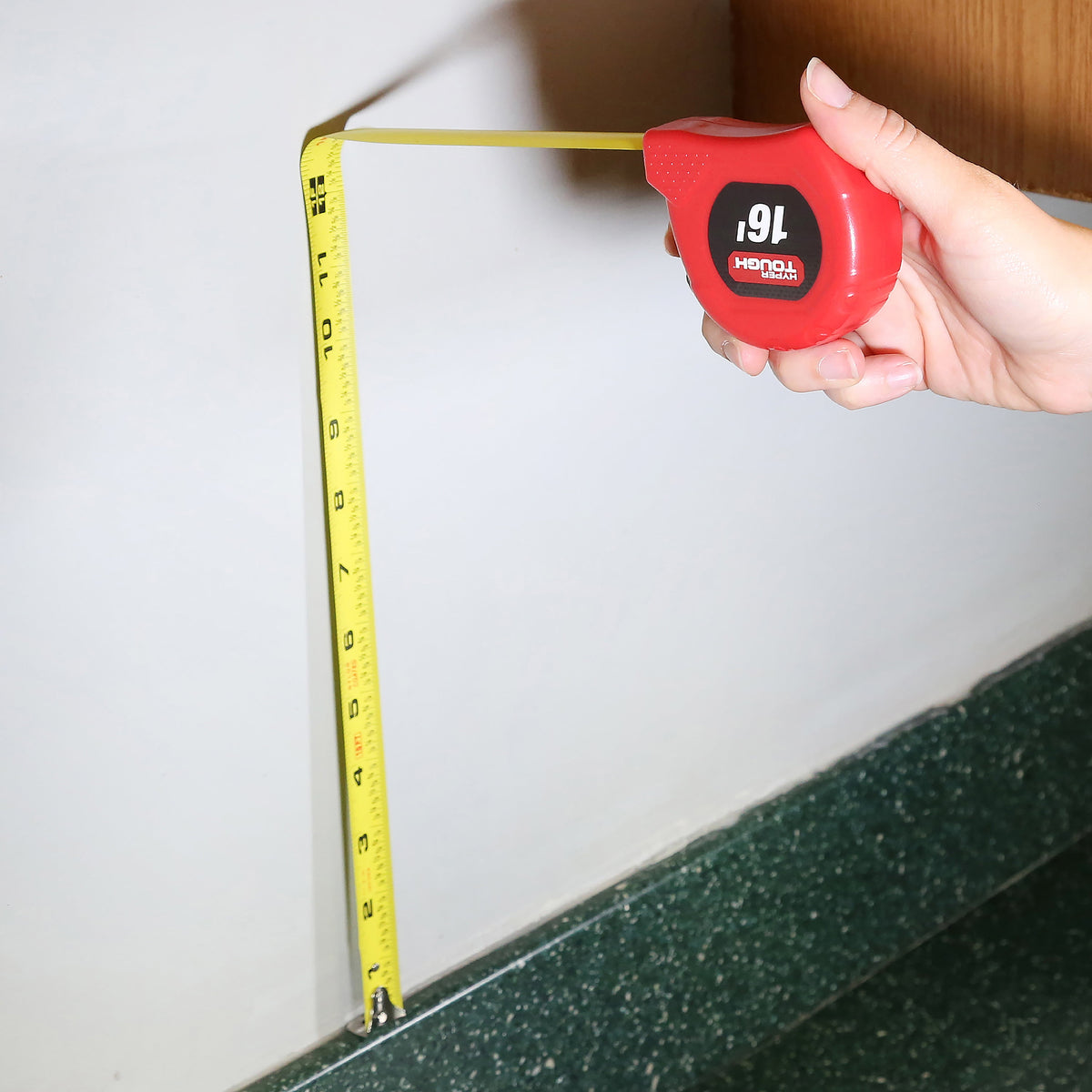 Tape Measure, 16 Ft, Nylon Coated Blade