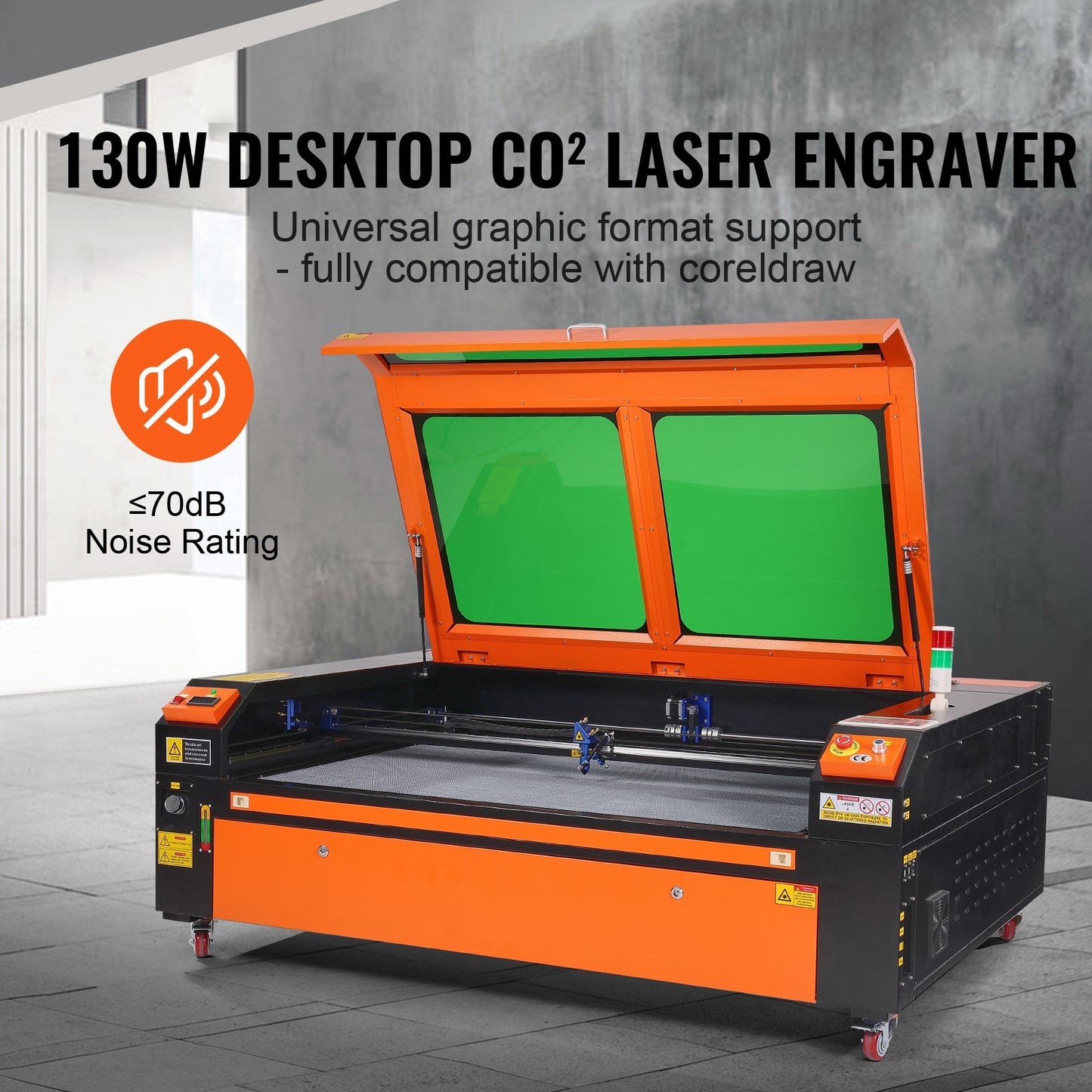 Uimoso 130W CO2 Laser Cutter and Engraver, 35X55 In, 19.7 IPS Speed
