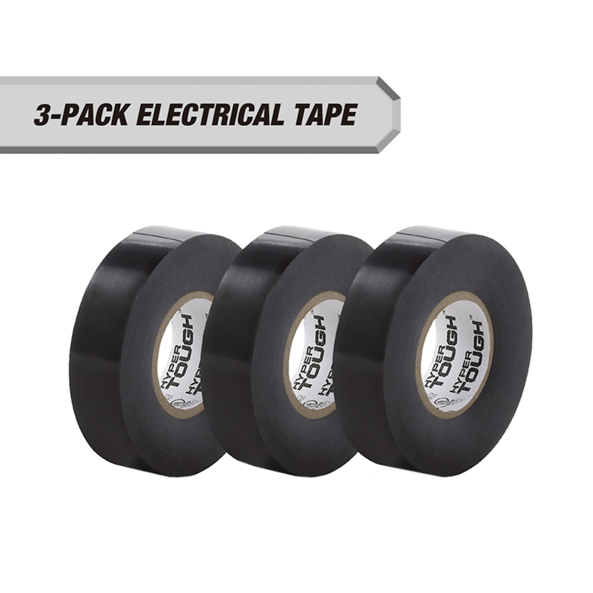 Black Electrical Tape, 3-Pack