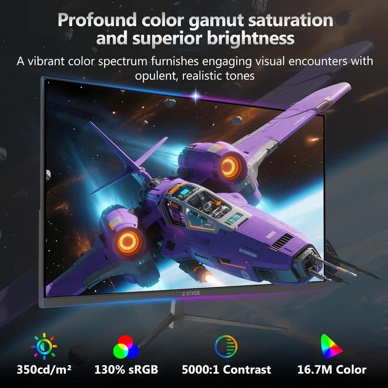 25 Inch Gaming Monitor 1080P 240Hz 1Ms MPRT FHD VA Panel 350Cd/M² Brightness Computer Monitor