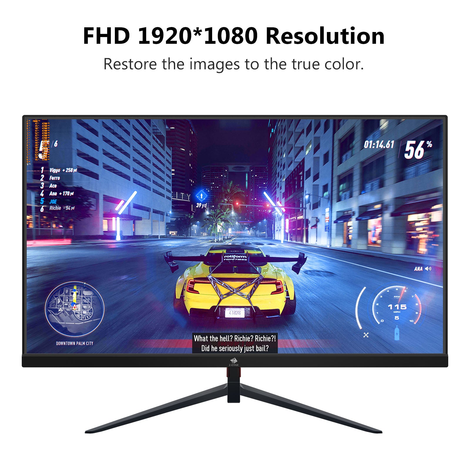 25 Inch Gaming Monitor 1080P 240Hz 1Ms MPRT FHD VA Panel 350Cd/M² Brightness Computer Monitor