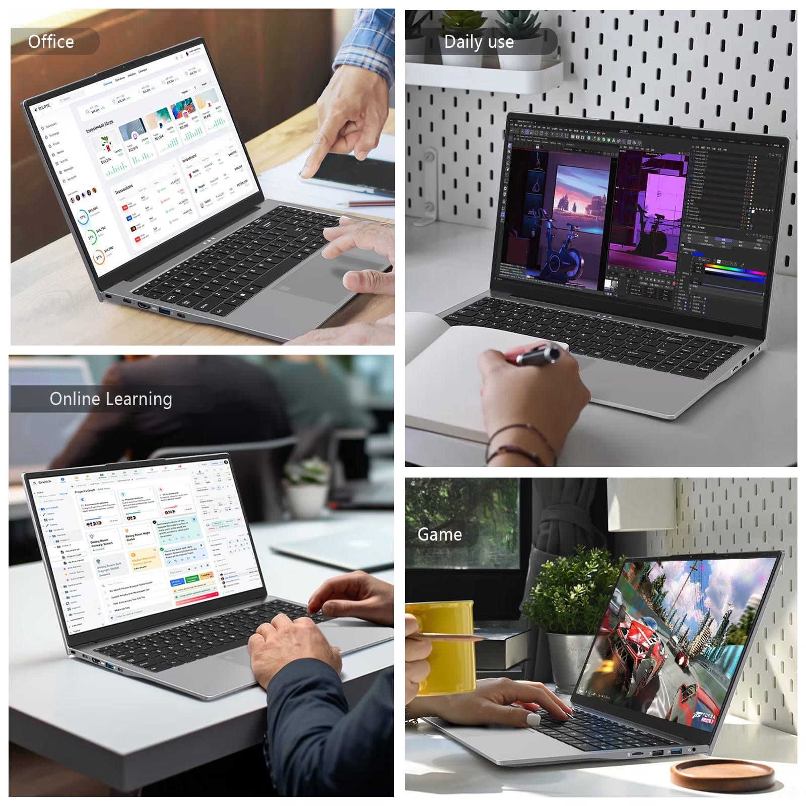 15.6" Student Laptop Notebook, AMD Ryzen 3 up to 3.5Ghz, 8GB RAM, 512GB SSD, Backlit Keyboard & Fingerprint Unlock