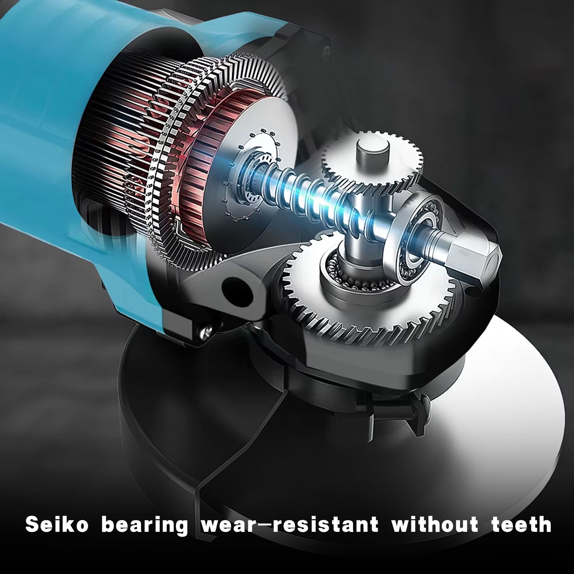 21V Cordless Angle Grinder, 4.0Ah Battery & 2A Fast Charger, 12000RPM Brushless Motor, Power Angle Grinder with Cutting & Grinding Wheels, Flap Discs for Wood Metal & Rust Removal