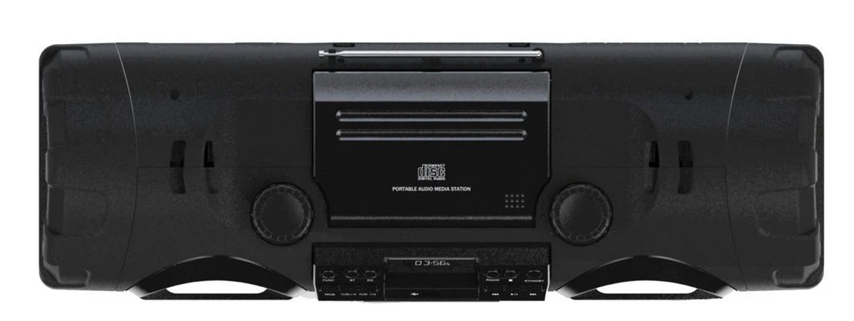 Naxa MP3 & CD Bass Reflex Boombox & PA System with Bluetooth